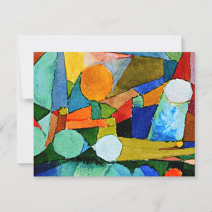 Carte Paul Klee : Couleurs Formes art abstrait
