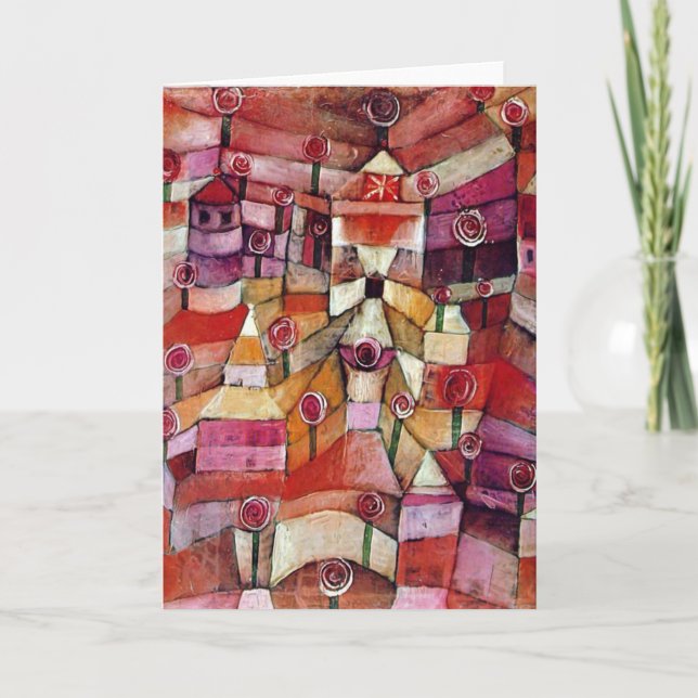 Carte Paul Klee - Jardin Rose (Devant)
