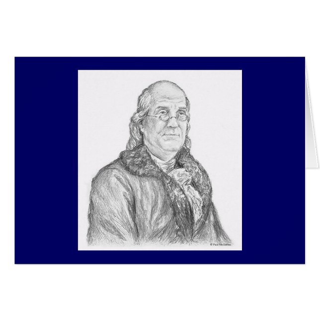 Carte Paul McGehee "Benjamin Franklin" (Devant Horizontal)
