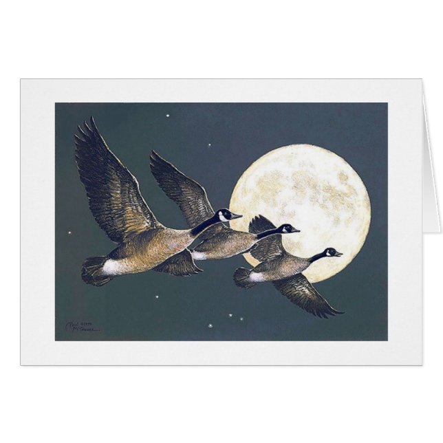 Carte Paul McGehee "Canadian Moonlight" (Devant Horizontal)