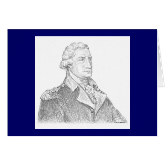 Carte Paul McGehee "George Washington" (Devant Horizontal)
