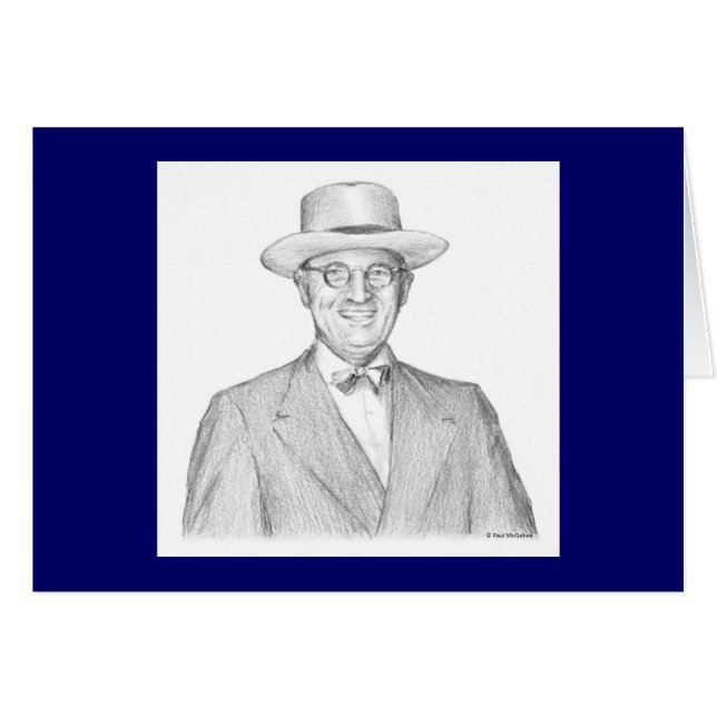 Carte Paul McGehee "Harry S Truman" (Devant Horizontal)