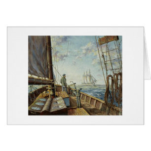 Carte Paul McGehee "Passing Schooners"