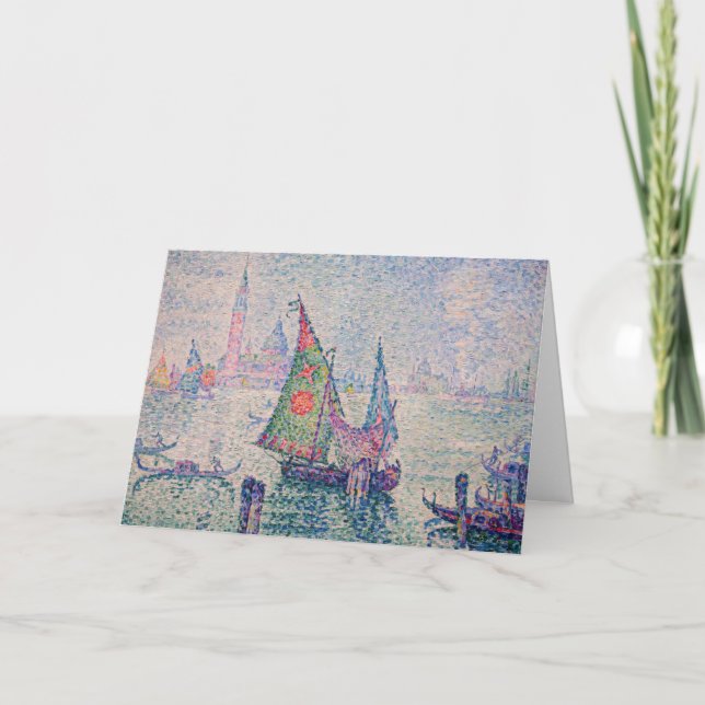 Carte Paul Signac - La Voile verte (Devant)