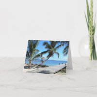 Paumes et pilier à Belize
