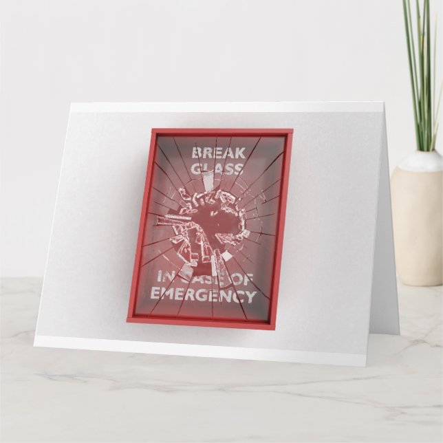 Carte Pause En Coque De Boîte Rouge D'Urgence (Devant)