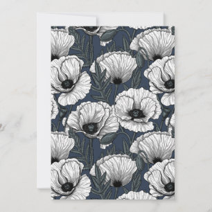 Carte Pavot blanc sur la marine