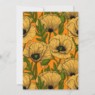 Carte Pavot jaune