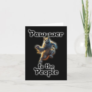 Carte Paw-wer To The People Sticker