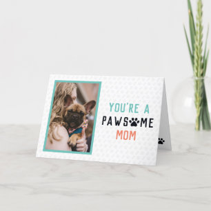 Carte Pawsome Chien Maman Fête des mères françaises