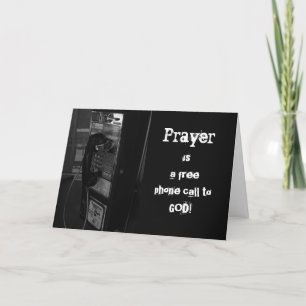 Carte Pay Phone to God Get Well Card