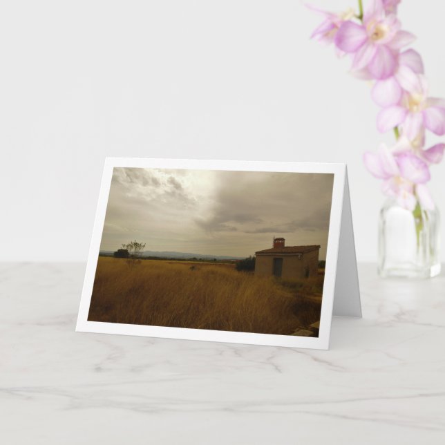 Carte Paysage agricole rustique (Orchidée)