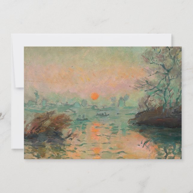 Carte Paysage au coucher du soleil | Tadeusz Makowski (Devant)