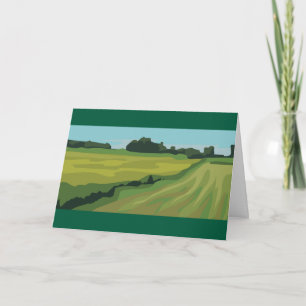Carte Paysage Campagnard Vert
