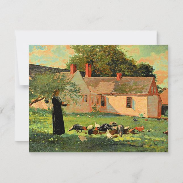 Carte Paysage, célèbre oeuvre de Winslow Homer (Devant)