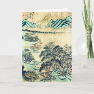 Carte Paysage chinois 1730