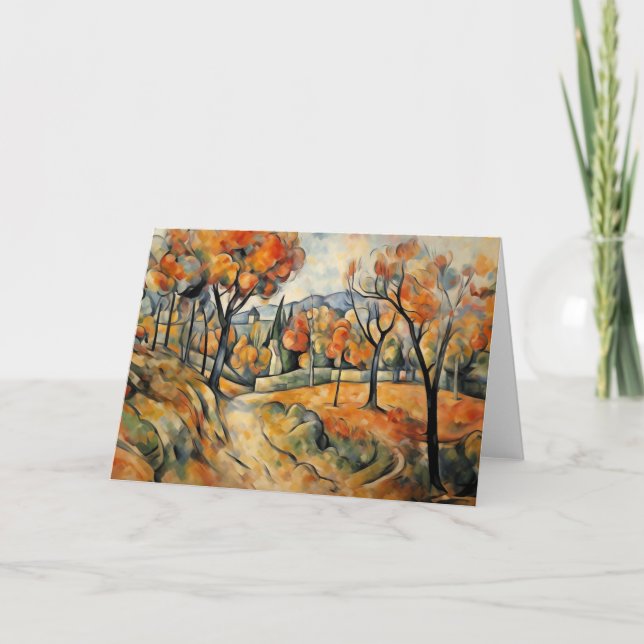 Carte Paysage d'automne (Devant)