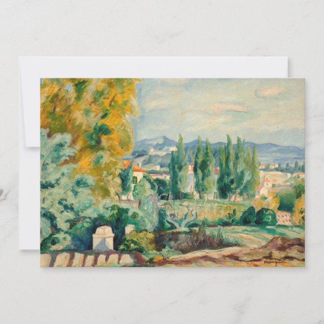 Carte Paysage d'automne, Saint-Tropez | Henri Manguin (Devant)