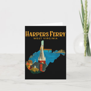 Carte Paysage de Harpers ferry virginie occidentale cart