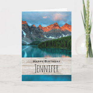 Carte Paysage de montagne pittoresque Photographie Anniv