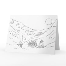 Carte Paysage de Noël