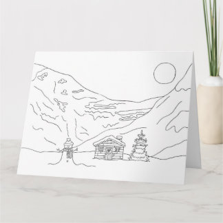 Carte Paysage de Noël