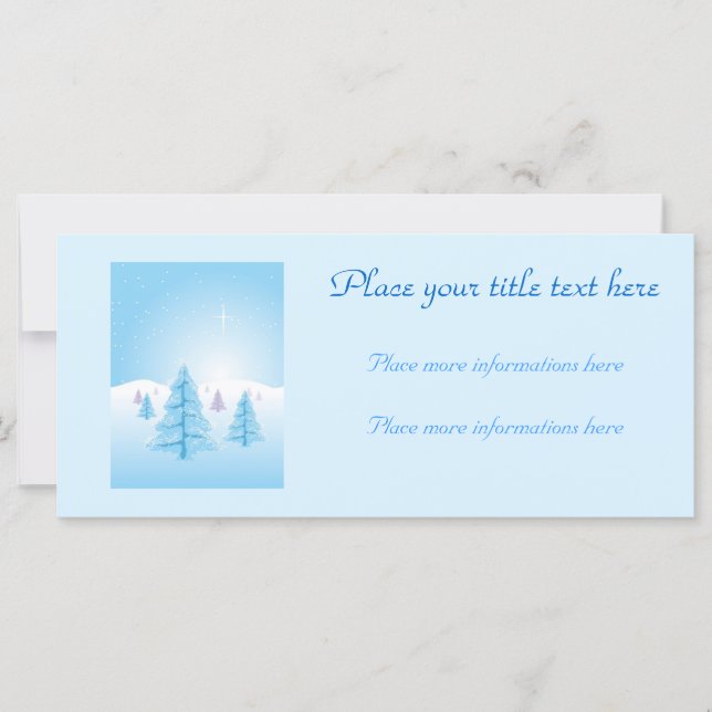 Carte Paysage de Noël (Devant)