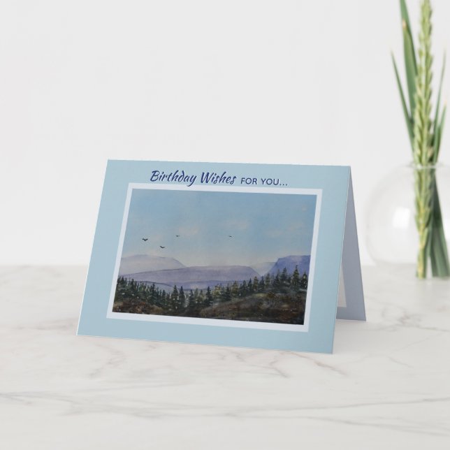 Carte Paysage de pittoresque Hills pour hommes (Devant)