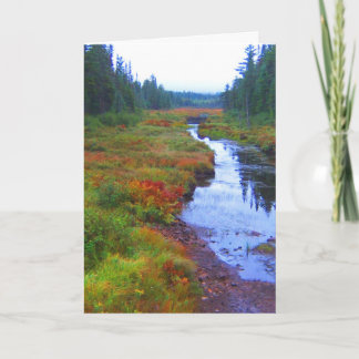 Carte Paysage de rivière d'automne