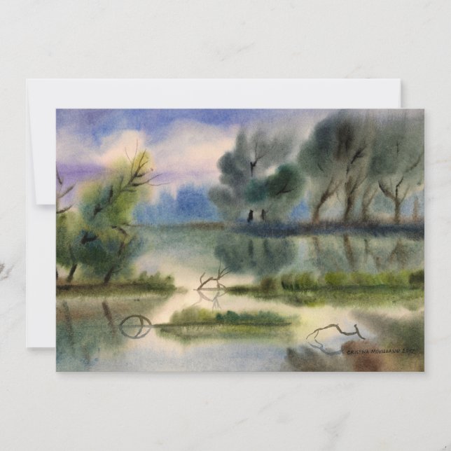 Carte Paysage d'eau (Devant)