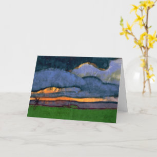 Carte Paysage des marais avec moulin   Emil Nolde  