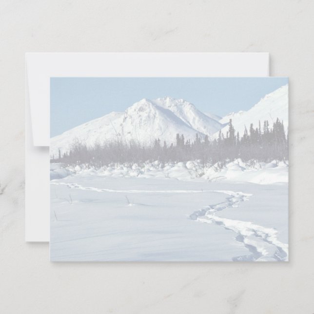 Carte Paysage d'hiver (Devant)