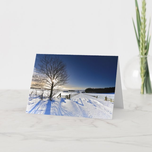 Carte Paysage d'hiver (Devant)
