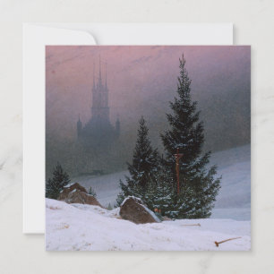 Carte Paysage d'hiver (par Caspar David Friedrich)