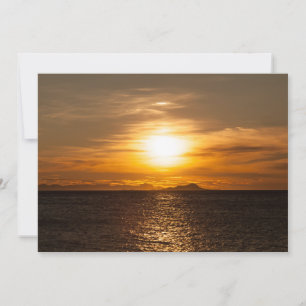 Carte Paysage du coucher du soleil
