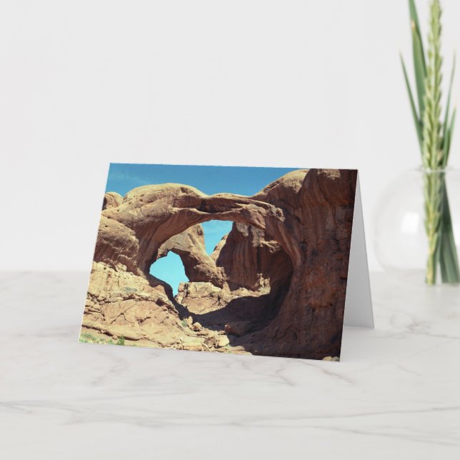 Carte Paysage du désert de Double Arch (Devant)