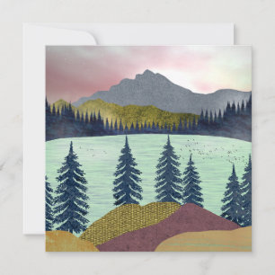 Carte Paysage du lac Red Sky