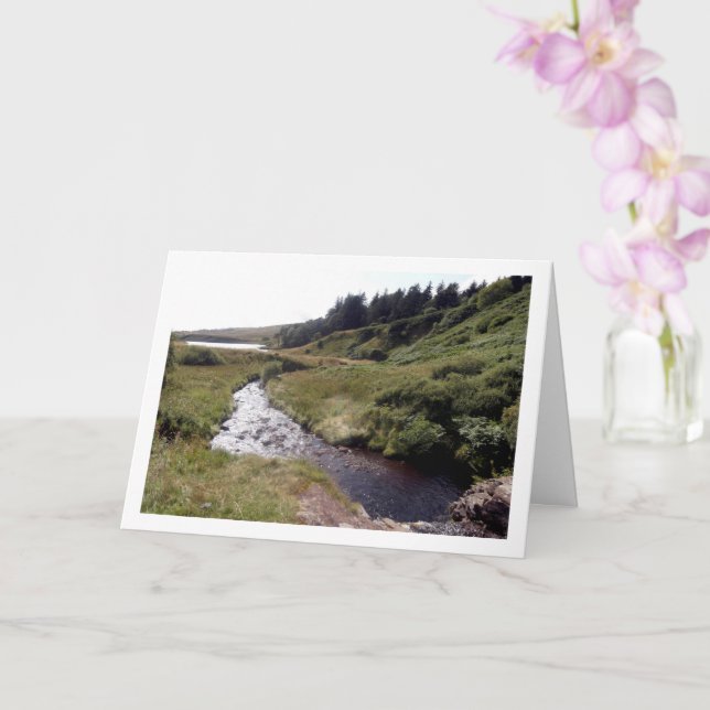 Carte Paysage lacustre écossais (Orchidée)