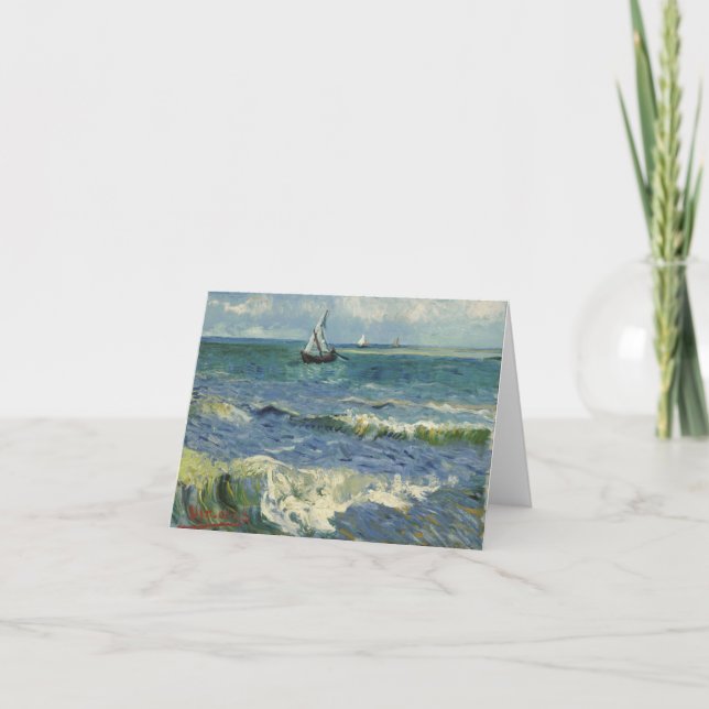 Carte Paysage marin à Saintes-Maries (F415)Van Gogh Fine (Devant)