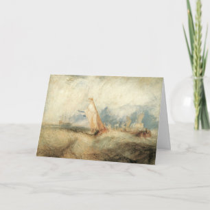 Carte Paysage marin de navire maritime vintage par Josep