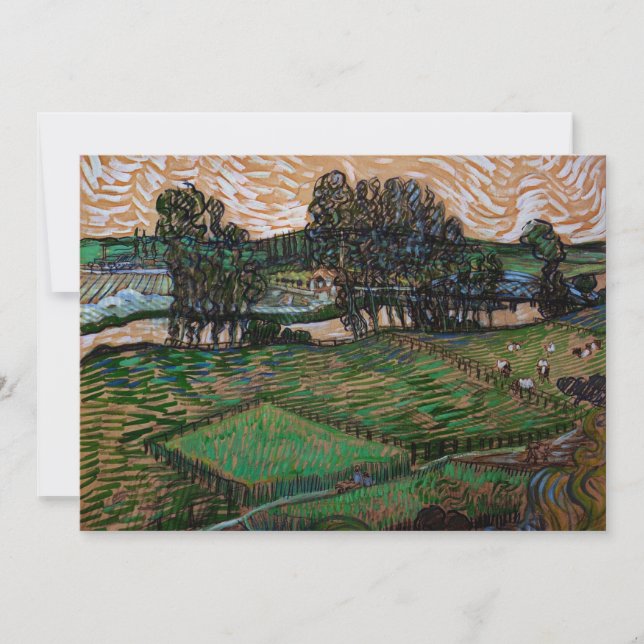 Carte Paysage, Pont à travers Oise par Vincent van Gogh (Devant)
