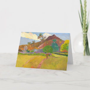 Carte Paysage tahitien   Paul Gauguin
