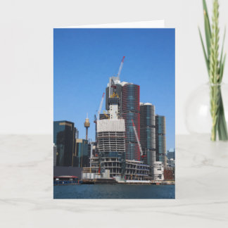 Carte Paysage urbain de Sydney dans un style pictural 
