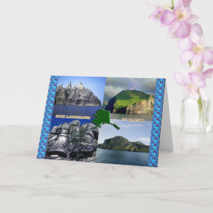 Carte Paysages rocheux Alaska Collage Anniversaire Coupl