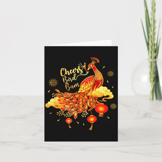 Carte Pea Mahjong Cheers Bird Bam Chinese Mah Jong Game  (Devant)