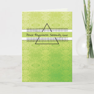 Carte Peace Happiness Recovery Anniversaire