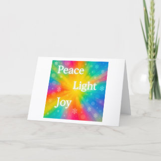 Carte Peace Light Joy
