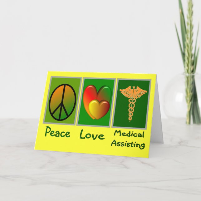 Carte Peace Love Assistance Médicale (Devant)