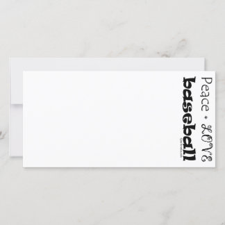 Carte Peace Love Baseball