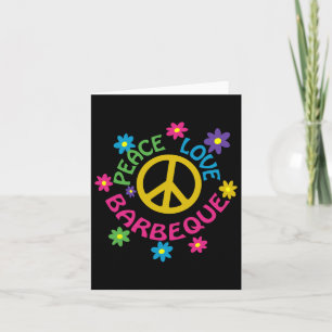 Carte Peace Love Byrbeque - Byrbecue
